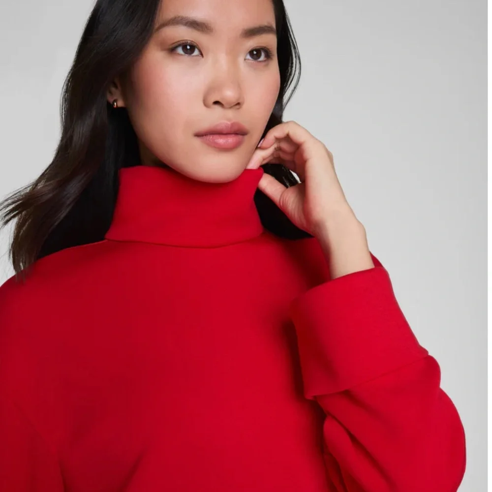 AE Turtleneck Mini Dress Red - Picture 3 of 3